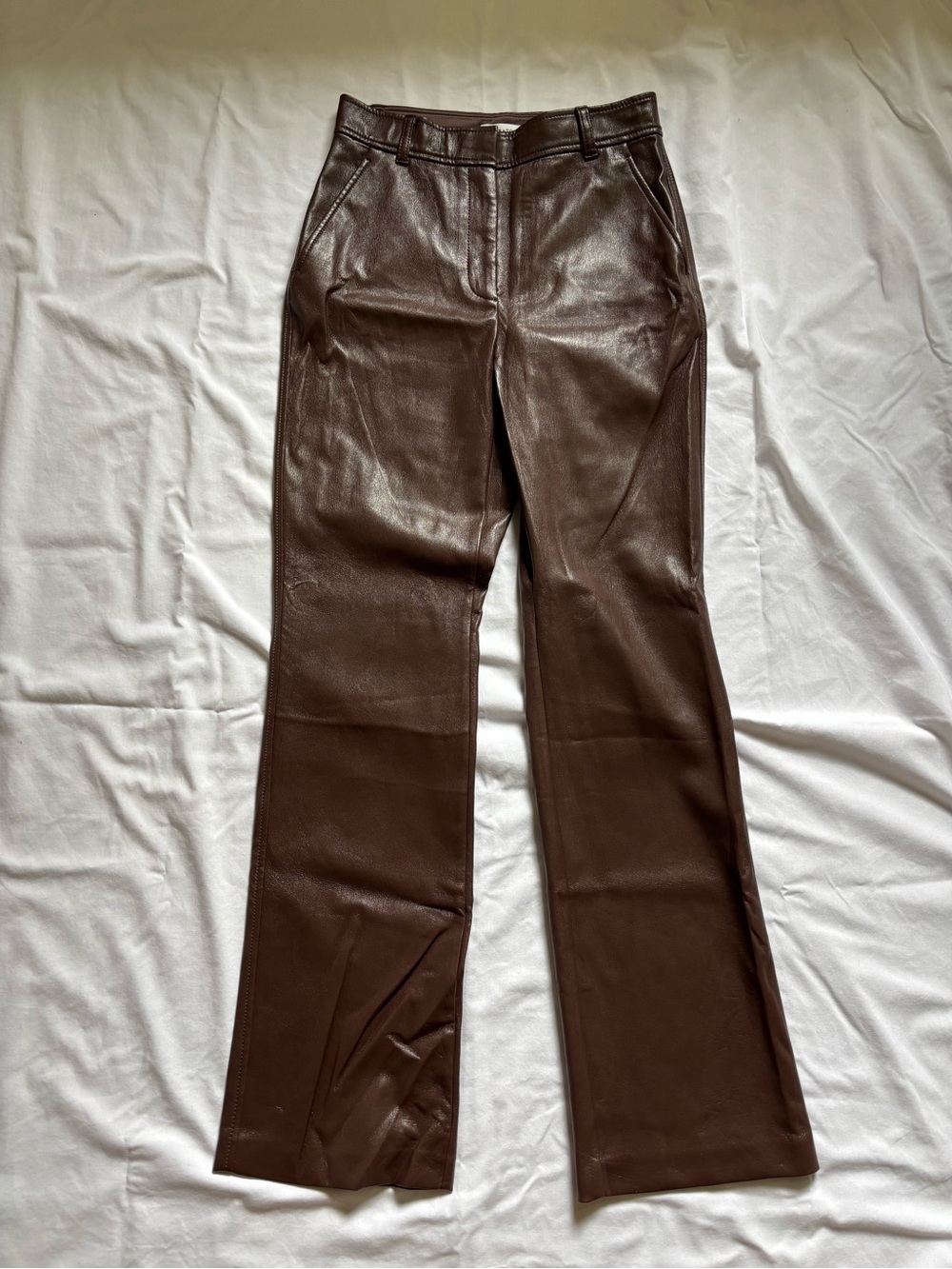Aritzia Babaton Faux Leather Publish Pant